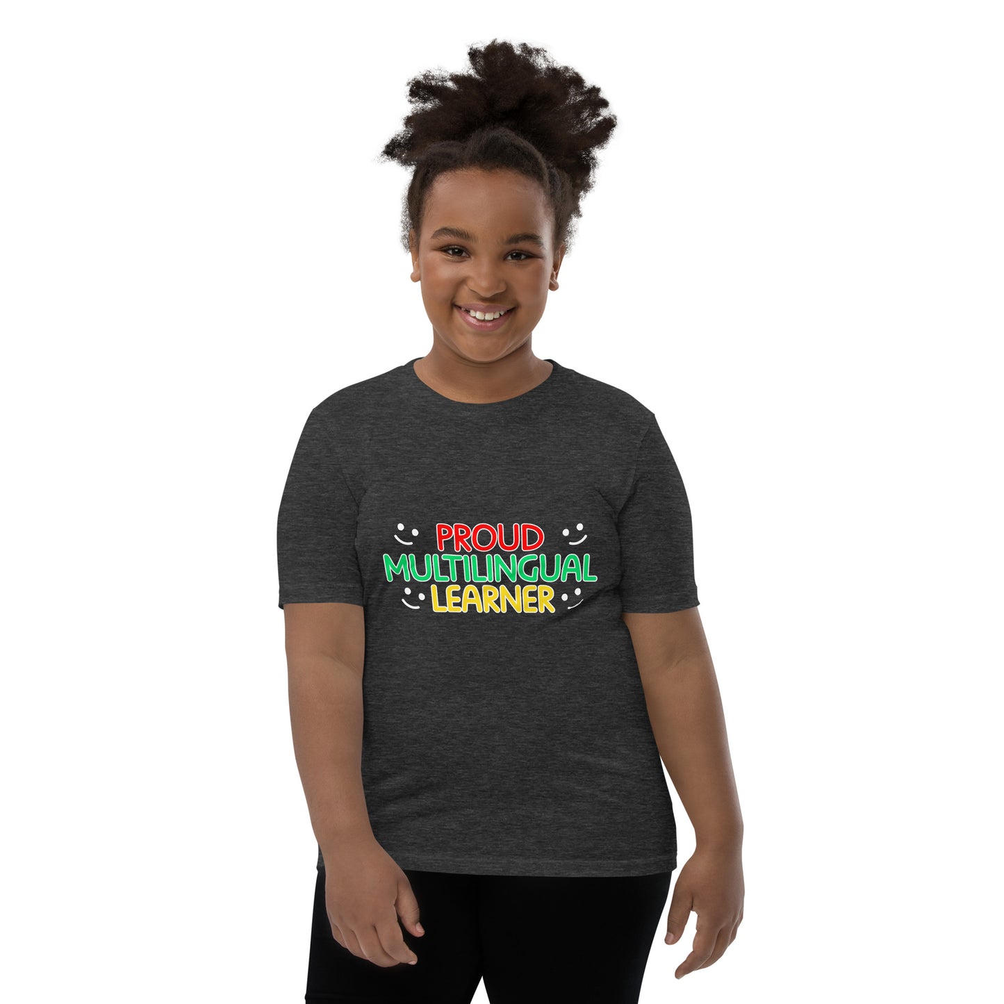 Proud Multilingual Youth Short Sleeve T-Shirt