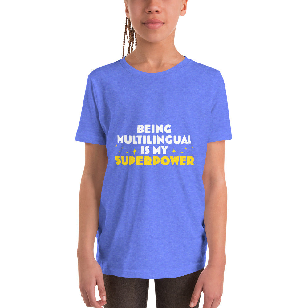 Proud Multilingual Youth Short Sleeve T-Shirt