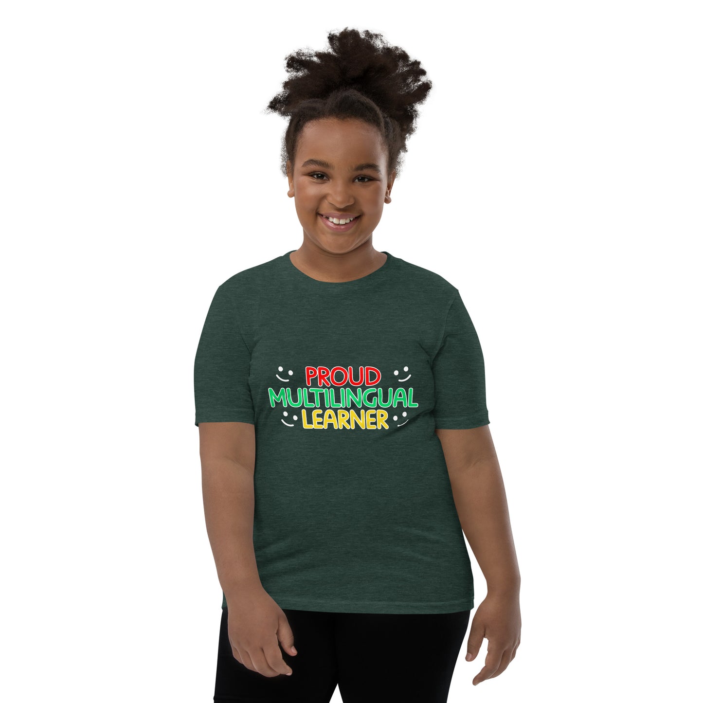 Proud Multilingual Youth Short Sleeve T-Shirt