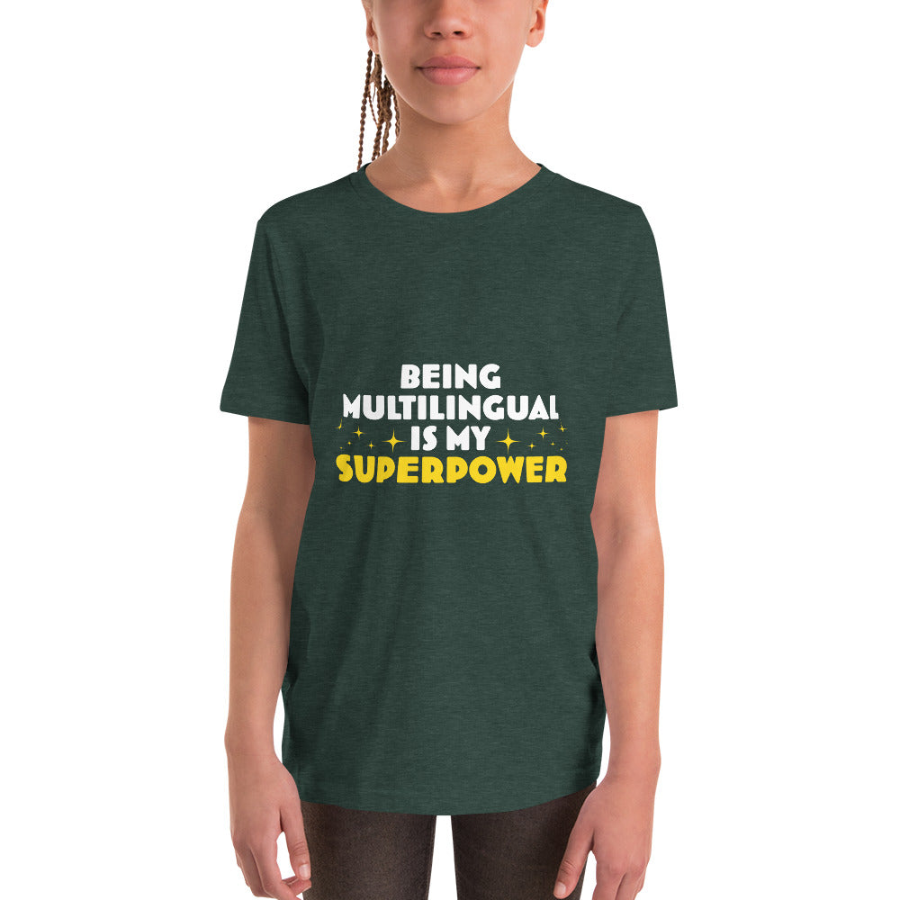 Proud Multilingual Youth Short Sleeve T-Shirt