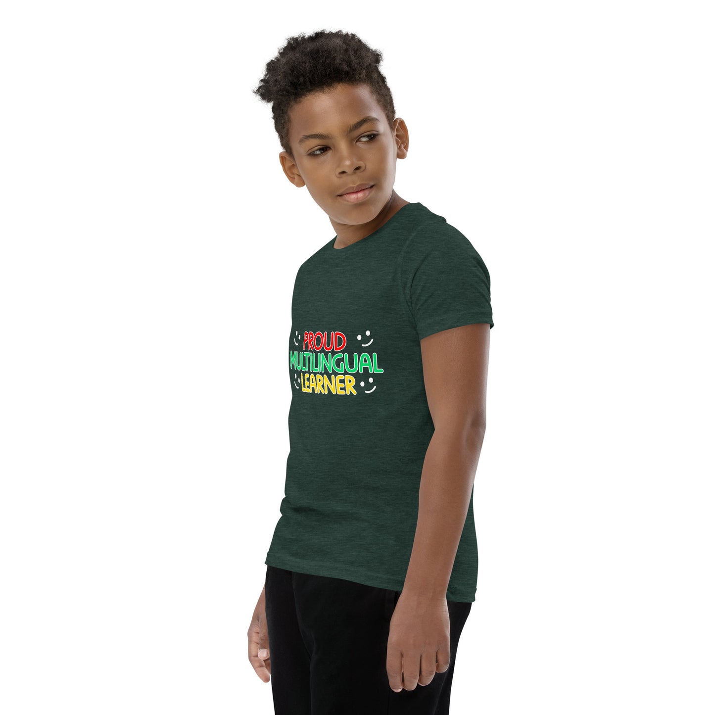 Proud Multilingual Youth Short Sleeve T-Shirt