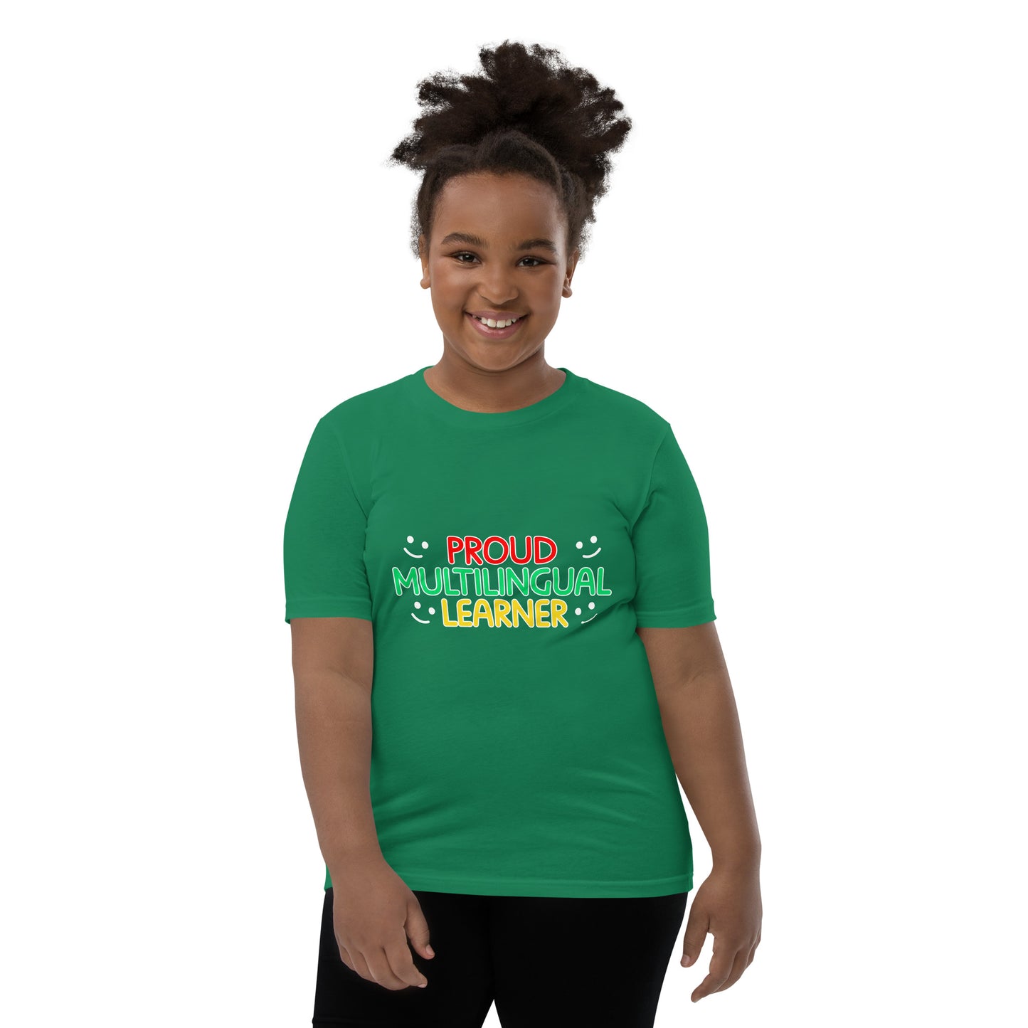 Proud Multilingual Youth Short Sleeve T-Shirt