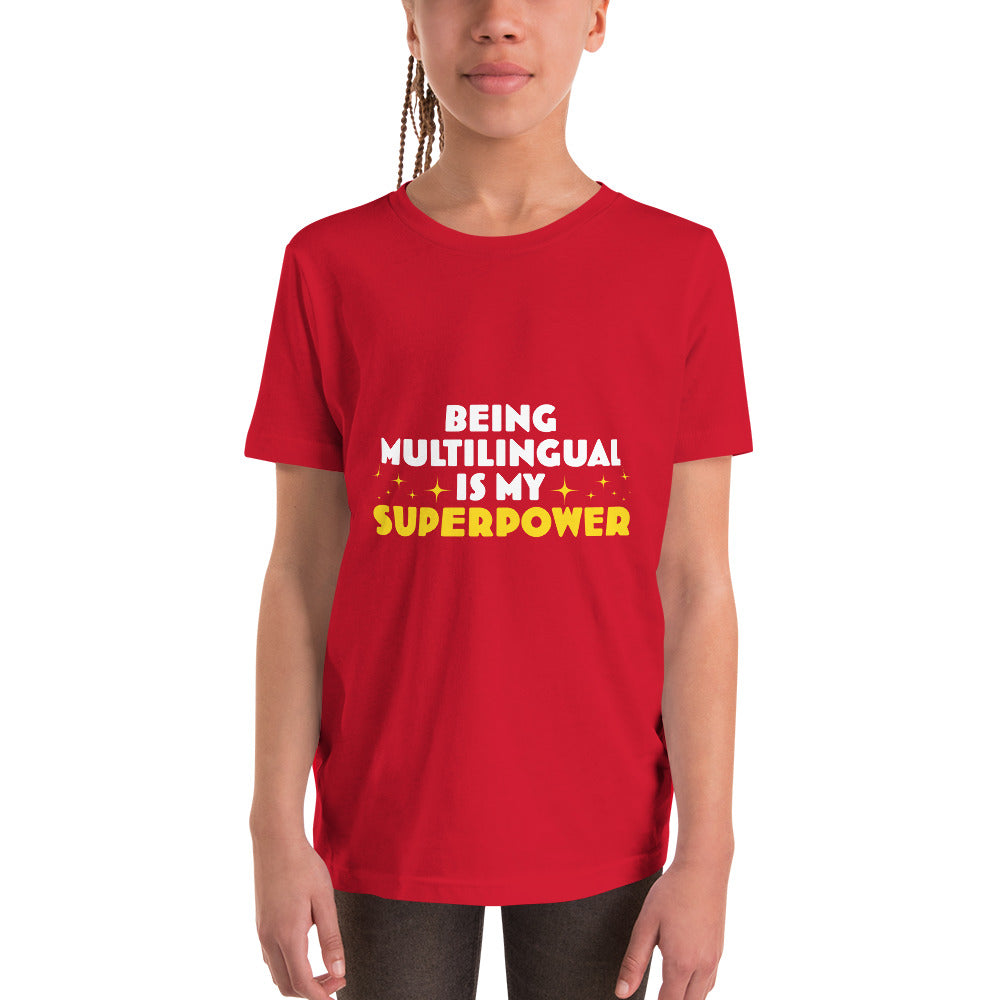 Proud Multilingual Youth Short Sleeve T-Shirt